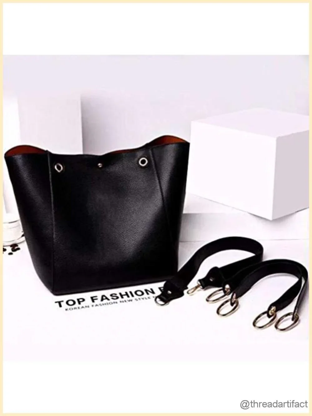 Large Capacity Work Tote Bag Shoulder Handbag Faux Leather Hobo